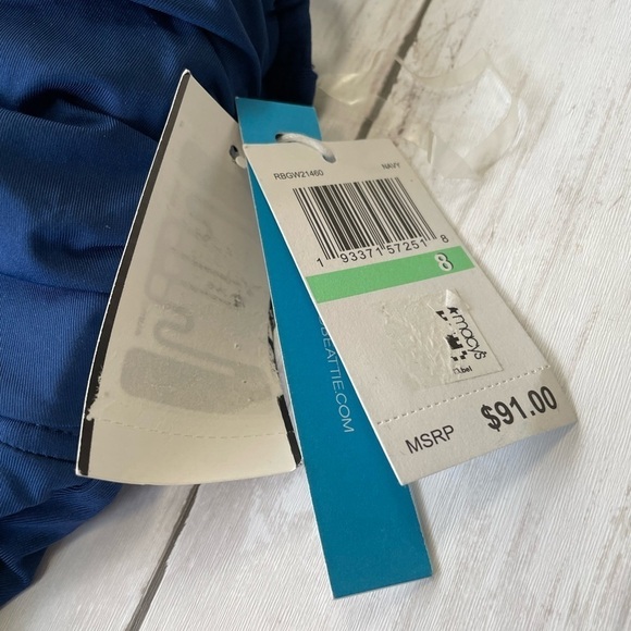 Bleu Rod Beattie Navy Bandeau Tankini Swim Top 8 - Blue - navy closet staple - Picture 4 of 5